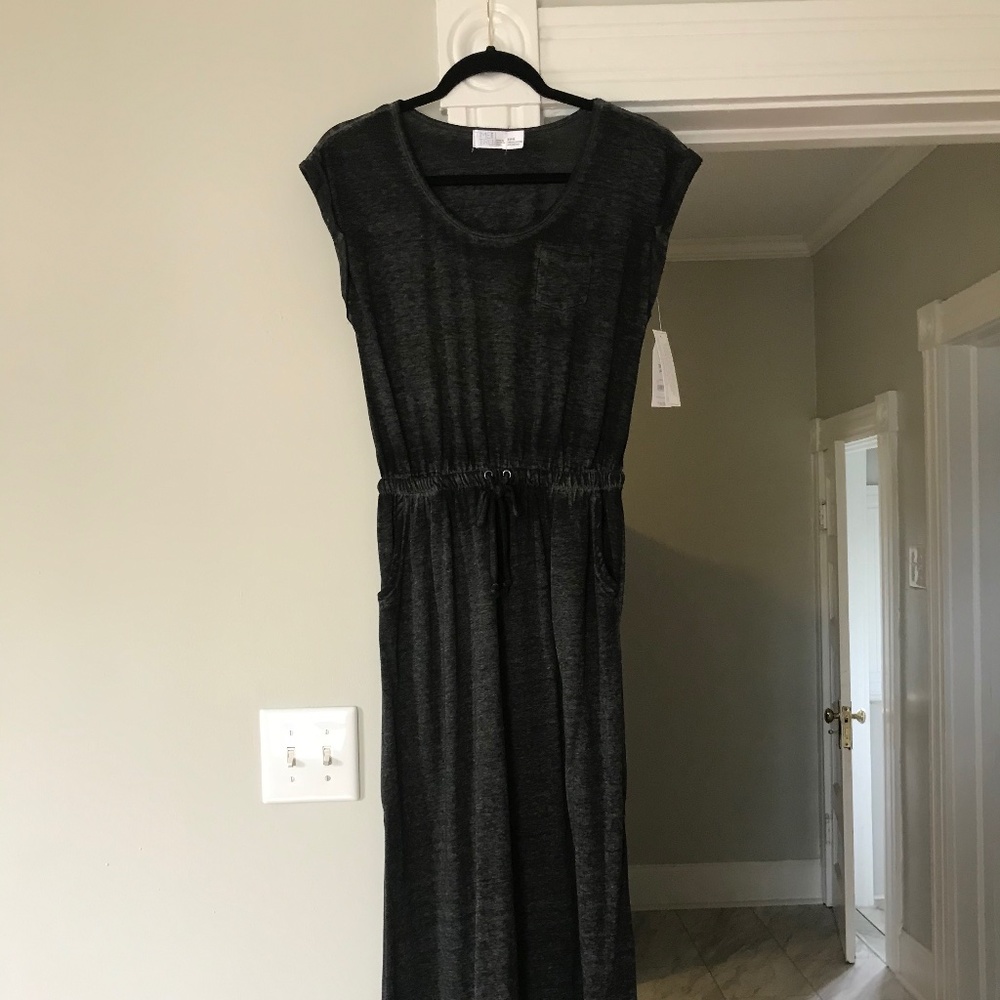 Burnout T-Shirt Maxi Dress